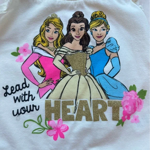 Disney Princess Ariel 4PC Outfit Set Girls Size 4T EUC Summer Set - Picture 7 of 9